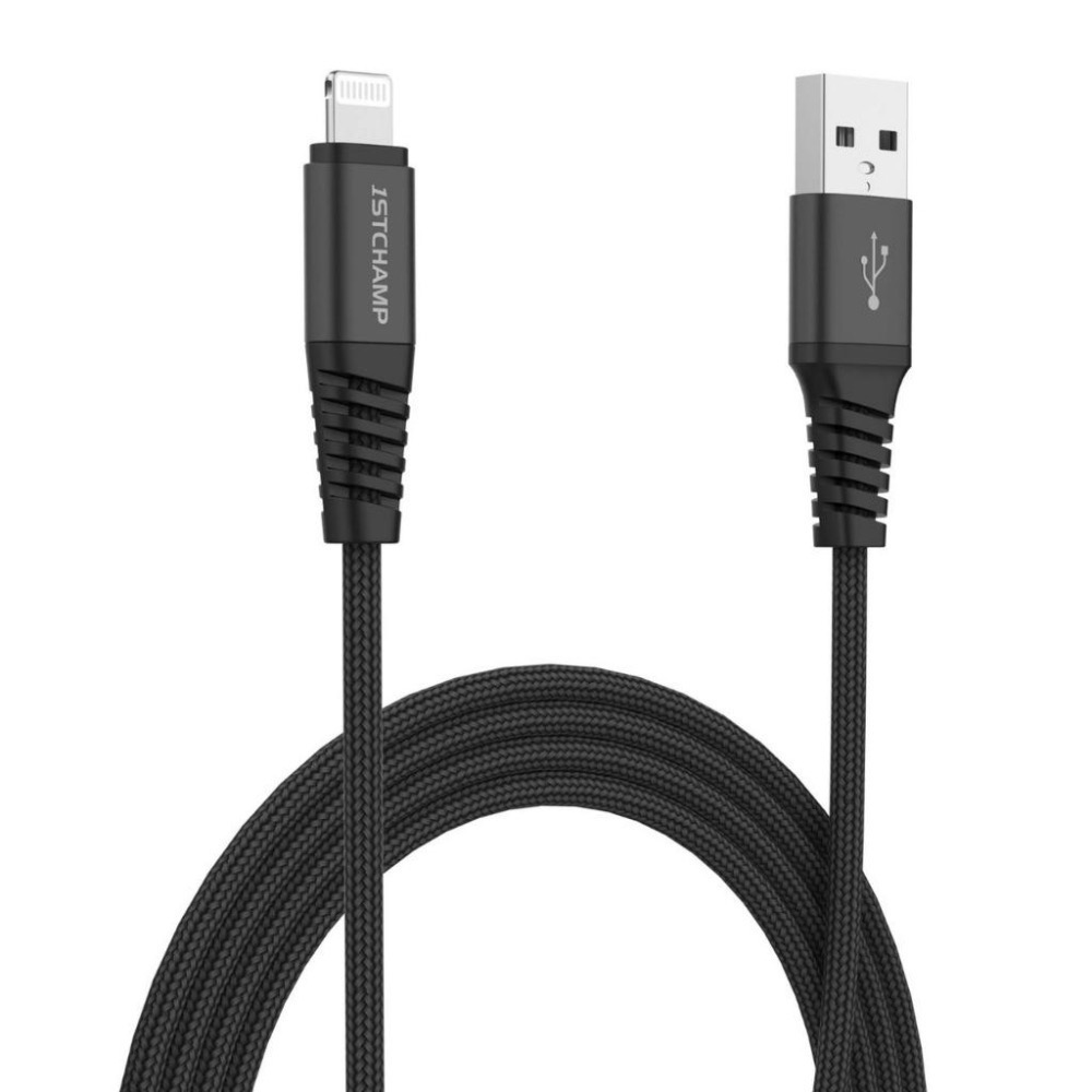 First Champion｜30cm/120cm MFi認證 尼龍編織 iPhone充電傳輸線 Lightning-細節圖2