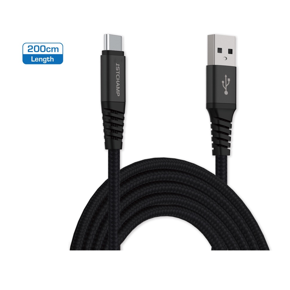 First Champion｜130cm/200cm USB 3.1 尼龍編織 Type-C 充電傳輸線 快充 QC-細節圖4