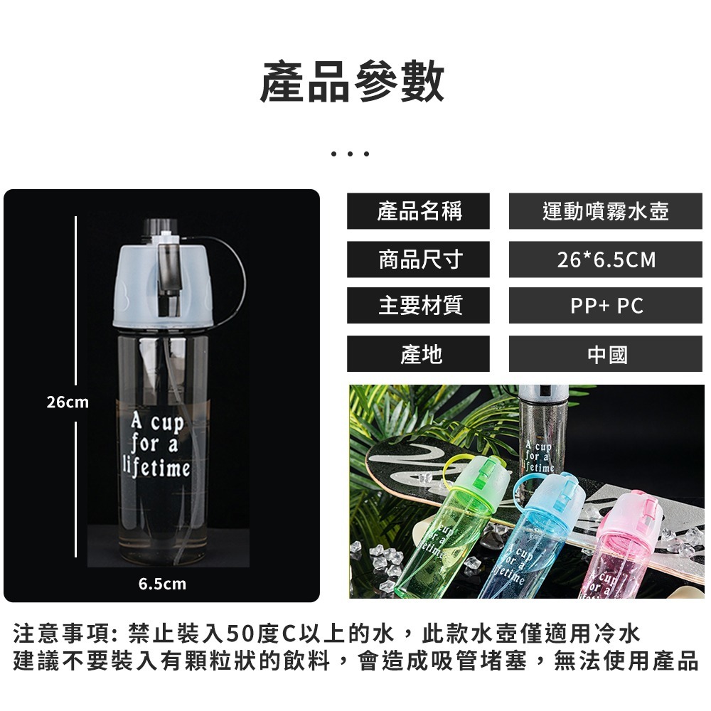 【NORDITION】運動噴霧水壺 ◆ 冷水杯 外出杯 降溫600ML-細節圖9