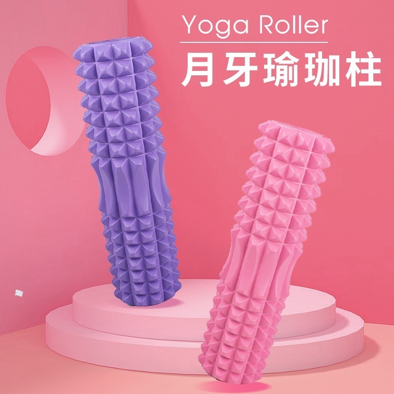 【NORDITION】33公分月牙瑜珈柱 ◆ EVA 瑜珈滾筒 按摩棒 滾輪-細節圖2
