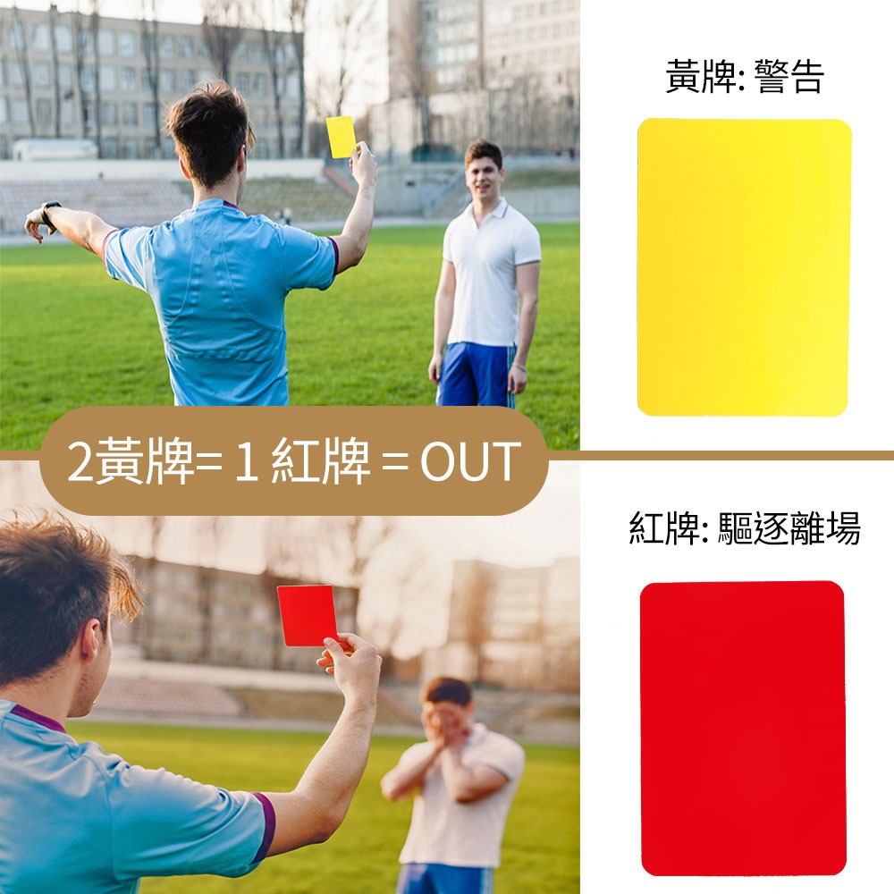 【NORDITION】紅黃牌 ◆ 台灣製 裁判必備 裁判卡20PCS/組-細節圖7