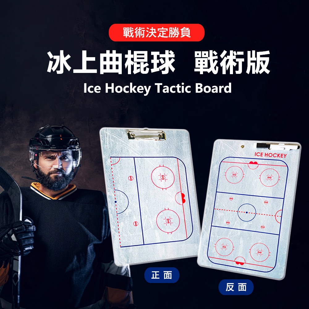 【NORDITION】冰上曲棍球 戰術版 ◆ 雙面 教練版 作戰板-細節圖7