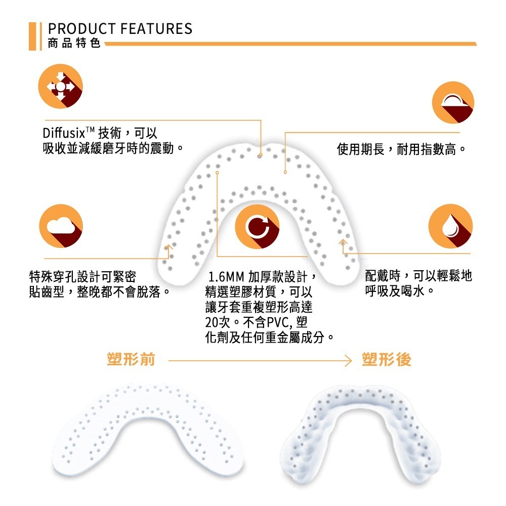 【NORDITION】SOVA 兒童款防磨牙牙套  ◆ 單一牙套裝-細節圖6