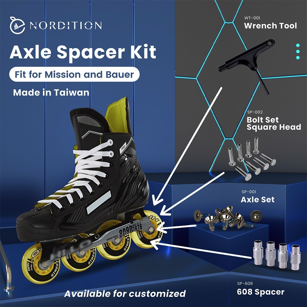 【NORDITION】 直排輪 公母螺絲組 ◆   輪滑鞋 螺絲-細節圖5