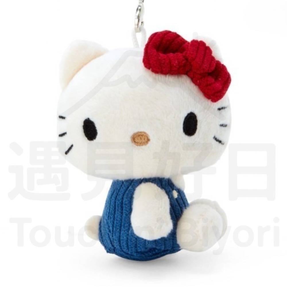 【現貨】日本 三麗鷗 Sanrio【復刻版】Hello Kitty 細植絨可收納購物袋｜登山扣吊飾-規格圖4