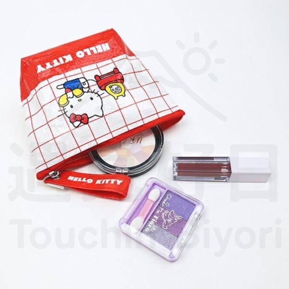 【現貨】日本 Sanrio 三麗鷗 防水零錢包｜收納購物袋-細節圖2