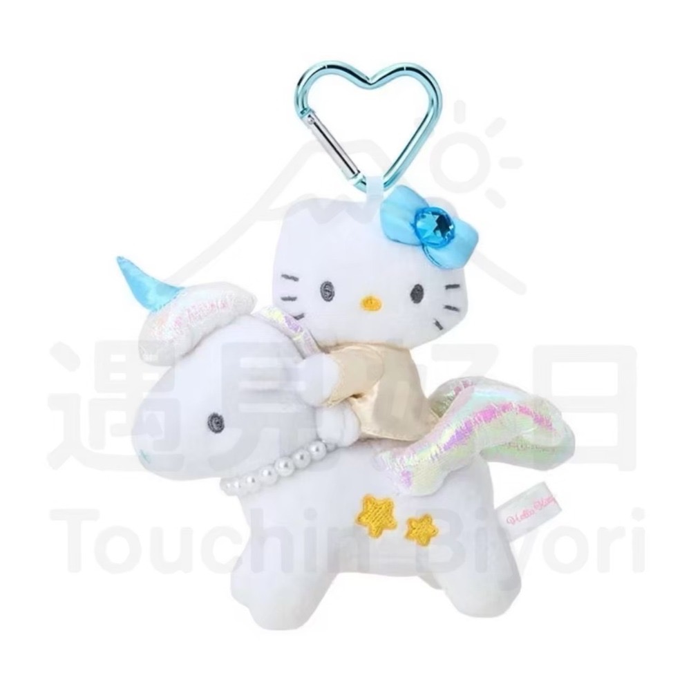 【預購】日本 三麗鷗 Sanrio Fantsay 愛心扣 Kitty 吊飾 美人魚｜獨角獸｜小天使-規格圖1