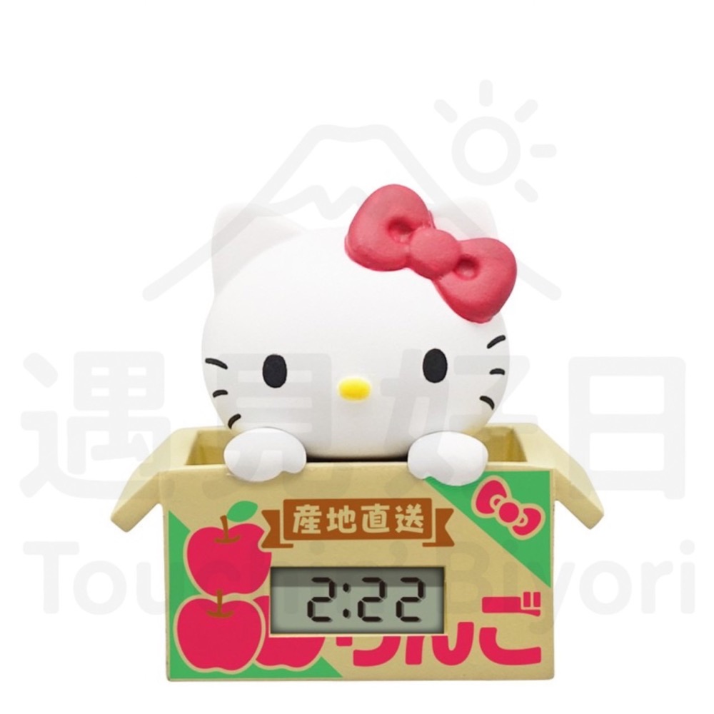 【現貨】三麗鷗 Sanrio 水果箱造型 電子鐘 扭蛋-細節圖2