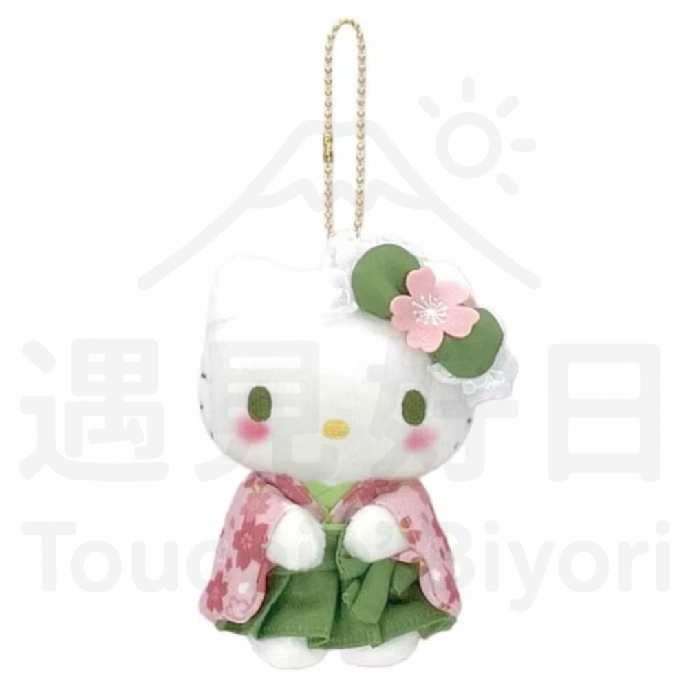 【預購】日本 三麗鷗 Sanrio【櫻花抹茶和服系列】玩偶吊飾-規格圖6