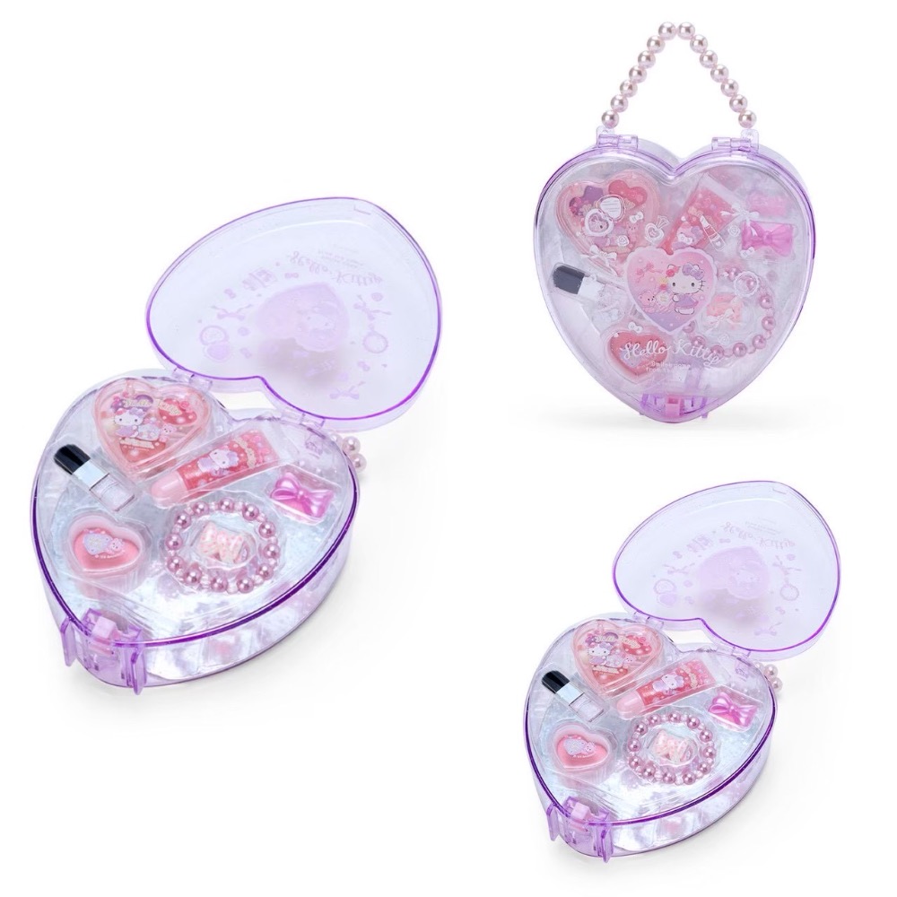 【預購】日本 三麗鷗 Sanrio【兒童節禮物首選】兒童化妝提盒-規格圖1