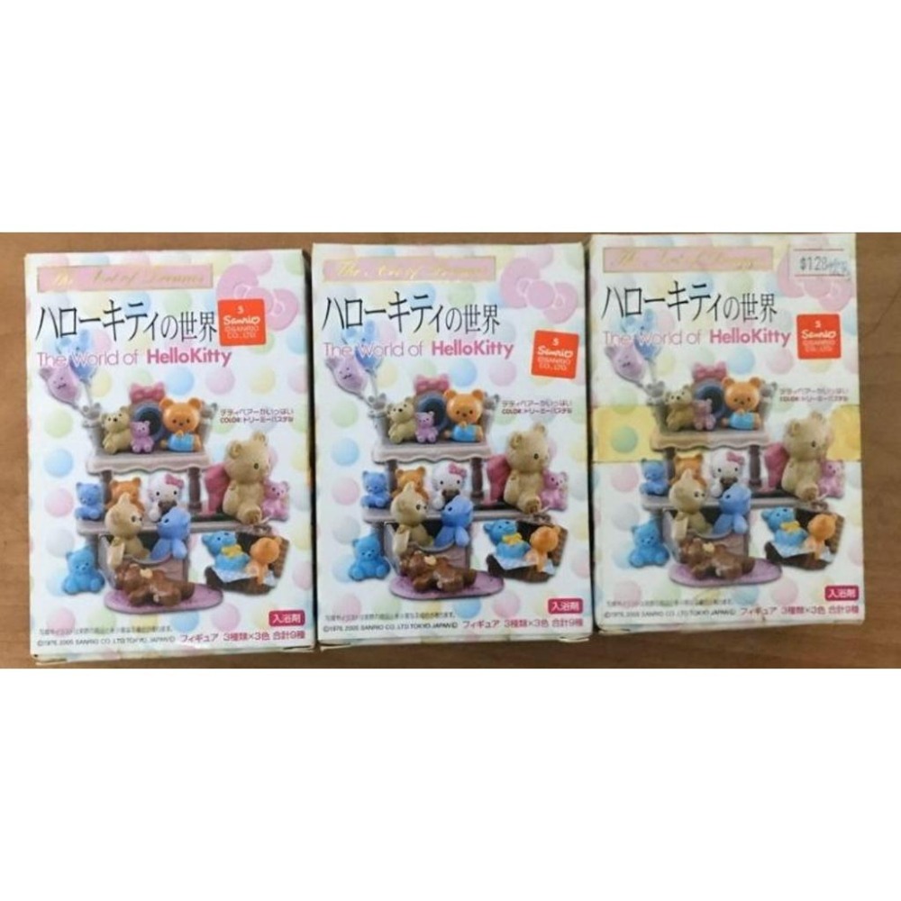 絕版 Hello Kitty的世界盒玩 復古色款 三入-細節圖2