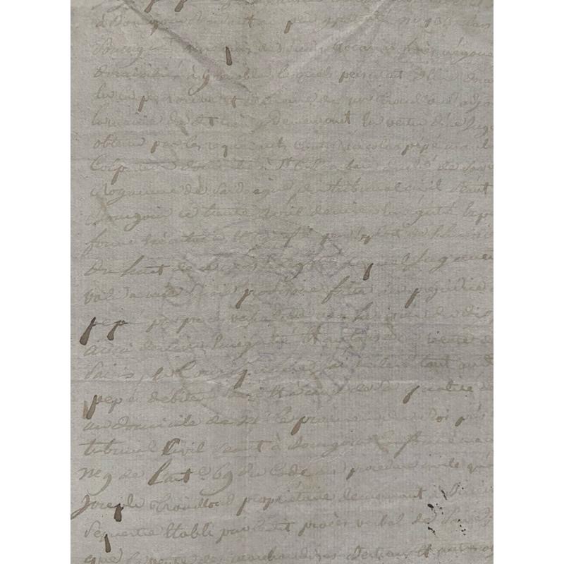 ━ 法國 1825年公證檔案J ━ 手帳素材 手作素材 拼貼素材 復古素材 古董紙品 復古紙品 歐洲古董 拍照背景 空間-細節圖3