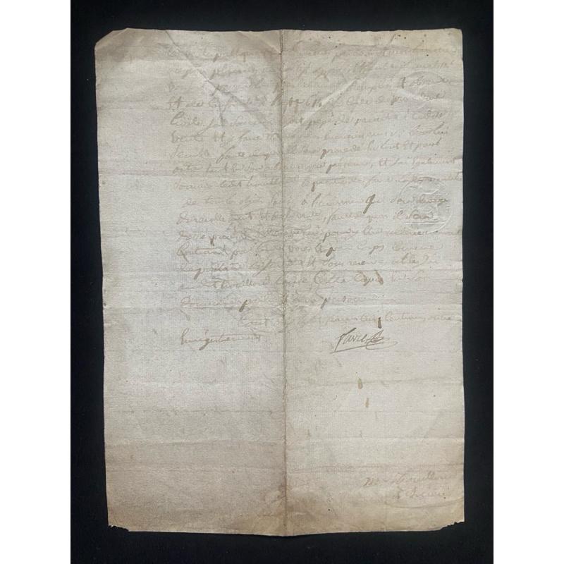 ━ 法國 1825年公證檔案J ━ 手帳素材 手作素材 拼貼素材 復古素材 古董紙品 復古紙品 歐洲古董 拍照背景 空間-細節圖5