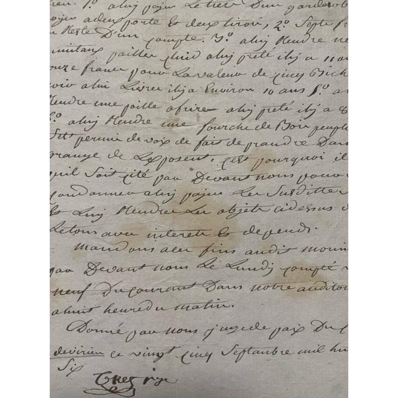 ━ 法國 1806年公證檔案A ━ 手帳素材 手作素材 拼貼素材 復古素材 古董紙品 復古紙品 歐洲古董 拍照背景 空間-細節圖3