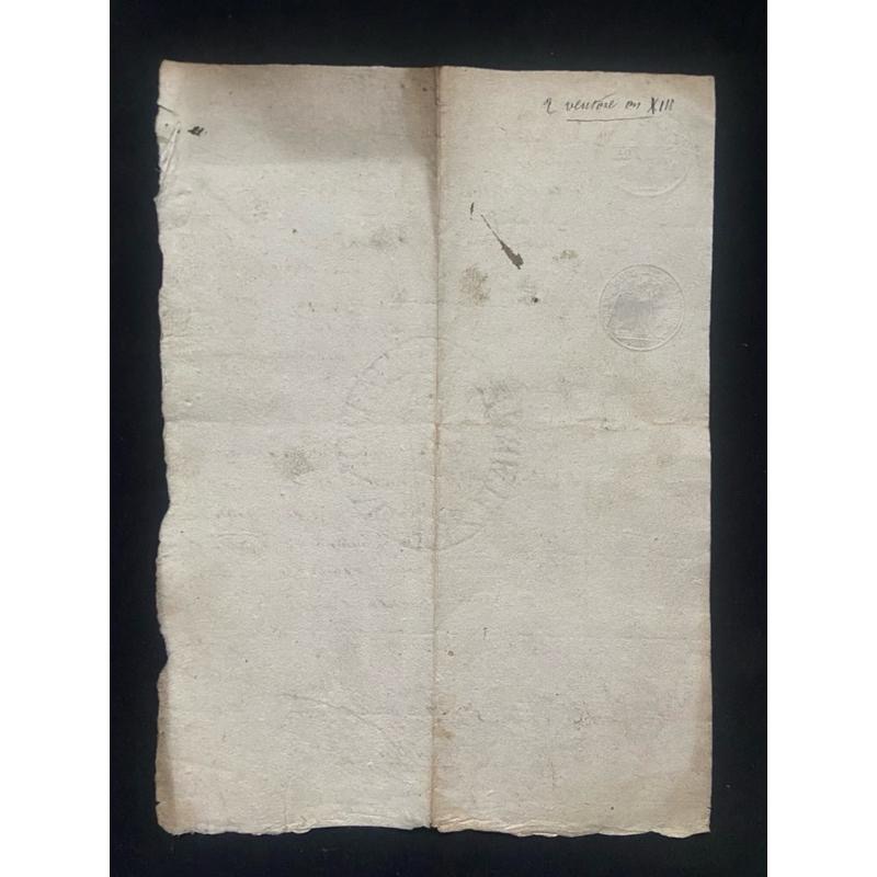 ━ 法國 1804年公證檔案B ━ 手帳素材 手作素材 拼貼素材 復古素材 古董紙品 復古紙品 歐洲古董 拍照背景 空間-細節圖5