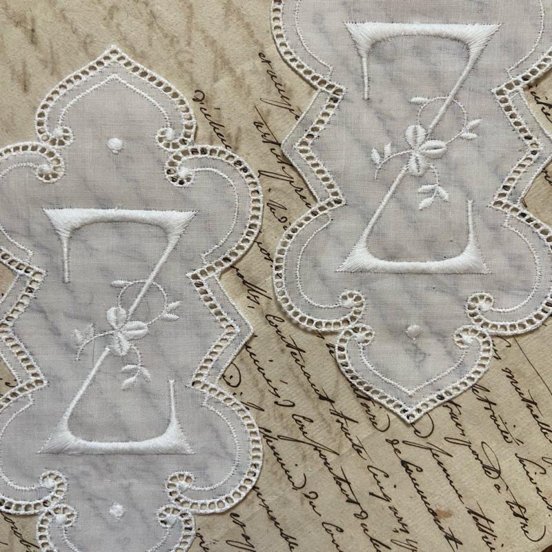 瑞士 古董刺繡字母布標 大款Z┃歐洲古董 古董雜貨 復古雜貨 縫紉道具 手作材料 泰迪熊配件 小布 關節偶 BJD-細節圖3