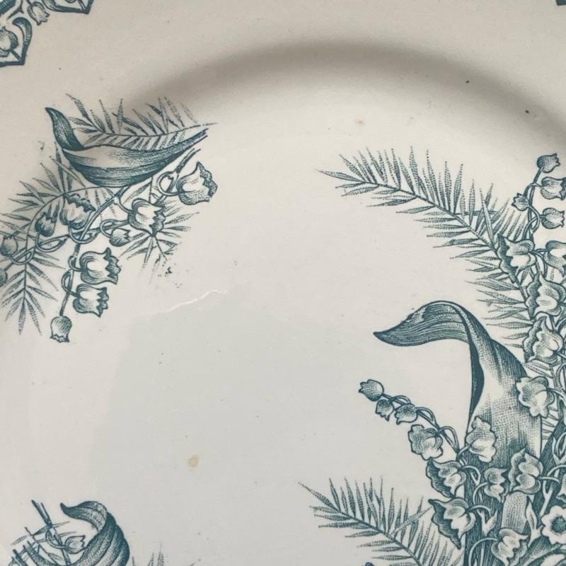 法國 鈴蘭復古餐盤 B款┃復古雜貨 古董餐盤 法國古董 歐洲古董 拍照小物 古董收藏 歐洲老件 古董老件 空間裝飾 花藝-細節圖2
