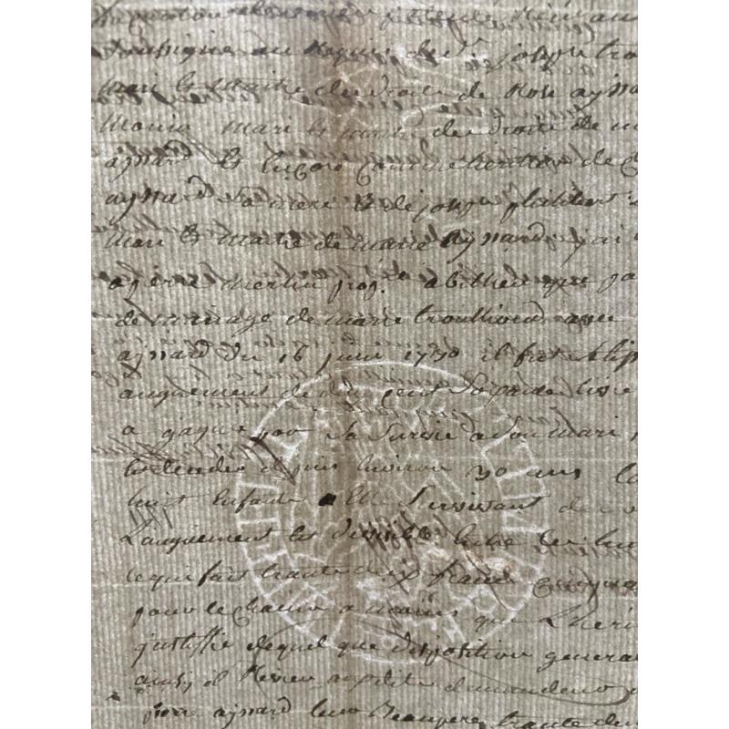 ━ 法國 1811年公證檔案E ━ 手帳素材 手作素材 拼貼素材 復古素材 古董紙品 復古紙品 歐洲古董 拍照背景 空間-細節圖4