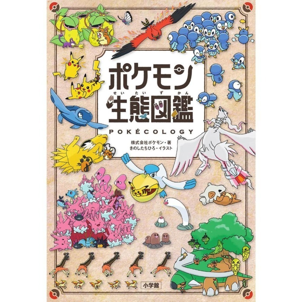 現貨 ✨️附透明書套✨️ 寶可夢生態圖鑑 日文書 ポケモン生態図鑑 寶可夢 圖鑑 日本寶可夢中心-細節圖3