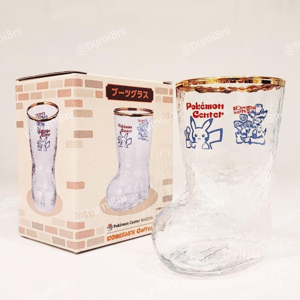 ➡️現貨⬅️ 客美多咖啡 × 寶可夢中心名古屋 靴子造型玻璃杯 客美多 聯名 日本 寶可夢中心 皮卡丘 咖啡杯 玻璃杯-細節圖3