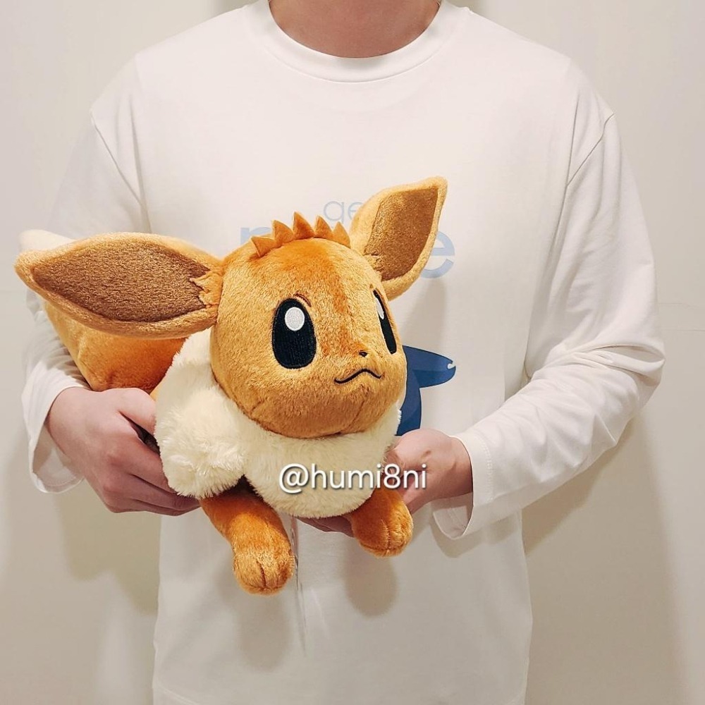 ➡️現貨⬅️ 日本寶可夢中心 等身大伊布 娃娃 伊布 Pokémon 寶可夢 eevee 等身大 布偶-細節圖2