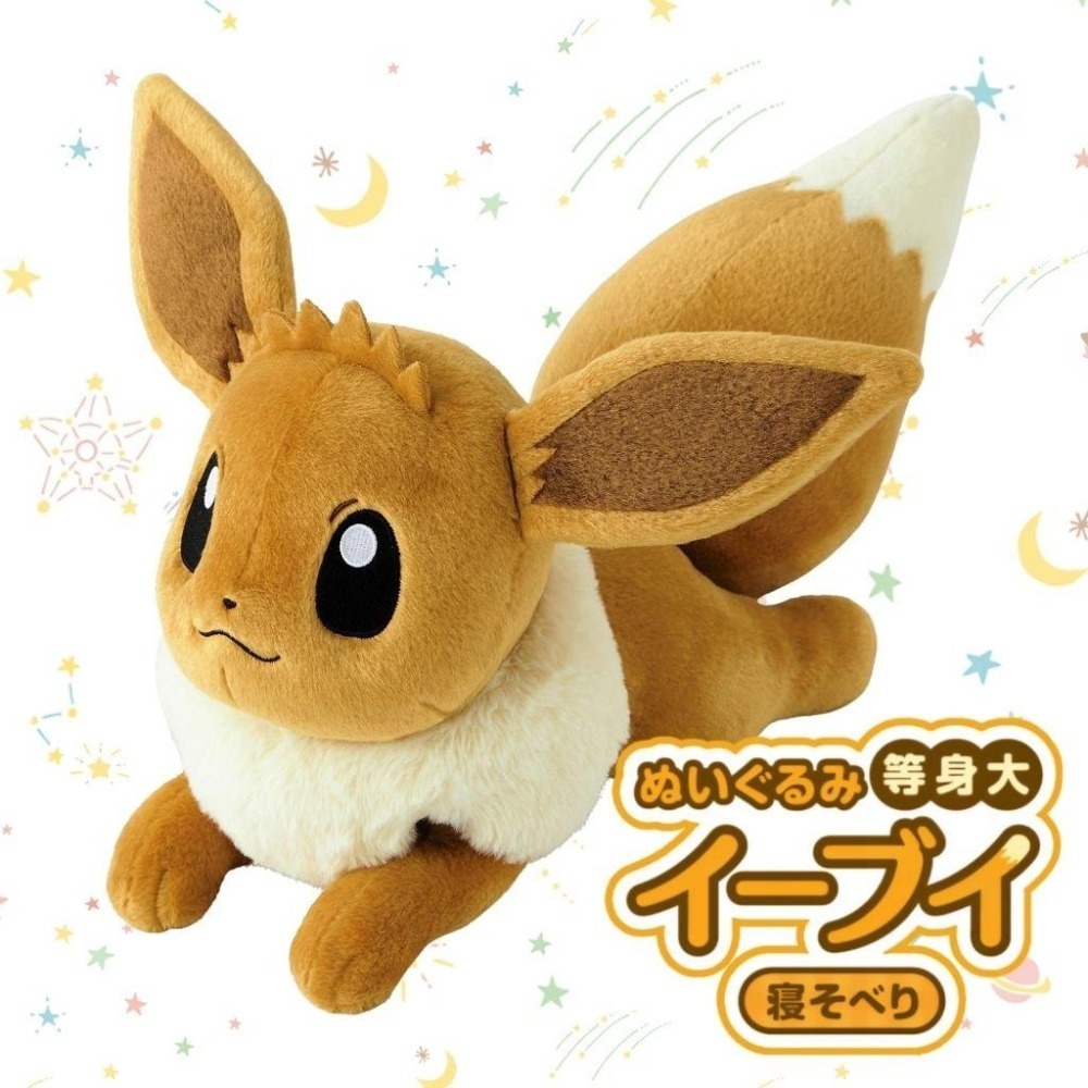 ➡️現貨⬅️ 日本寶可夢中心 等身大伊布 娃娃 伊布 Pokémon 寶可夢 eevee 等身大 布偶-細節圖3