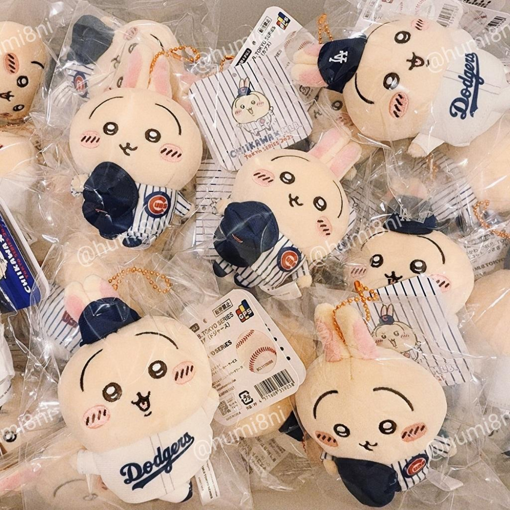 ➡️現貨⬅️ 吉伊卡哇 MLB 聯名 小八 烏薩奇 兔兔 小可愛 chiikawa 棒球 道奇隊 小熊隊-細節圖2