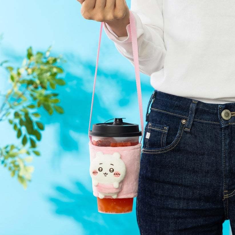 ➡️現貨⬅️ 吉伊卡哇 杯套 杯袋 小八 烏薩奇 兔兔 CHIIKAWA 飲料袋 ドリンクカップホルダー-細節圖2