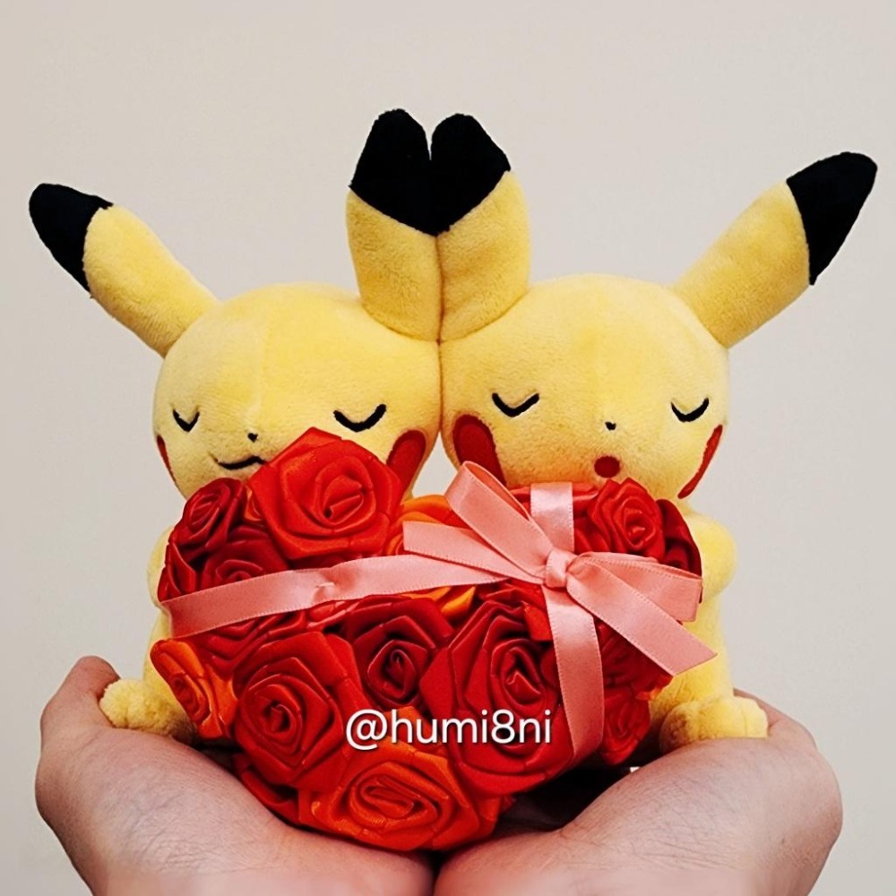 ➡️現貨⬅️ 寶可夢中心 情人節皮卡丘 Pikachu Pokemon 情人節 皮卡丘-細節圖2