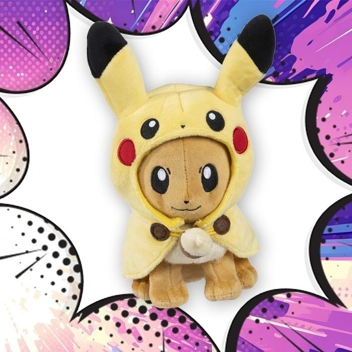 ➡️現貨⬅️ 英國寶可夢中心 變裝 皮卡丘 伊布 斗篷  Pokemon Cosplay Pikachu Eevee-細節圖5