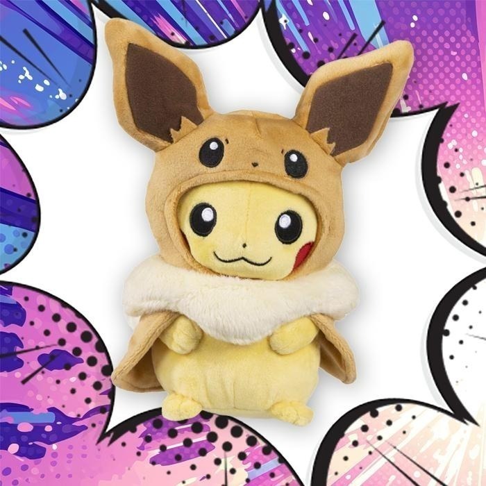 ➡️現貨⬅️ 英國寶可夢中心 變裝 皮卡丘 伊布 斗篷  Pokemon Cosplay Pikachu Eevee-細節圖6