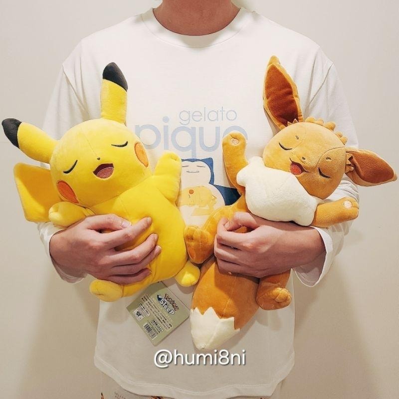 ➡️現貨⬅️ Pokémon Sleep 皮卡丘 伊布 菊草葉 耿鬼 呆呆獸 卡拉卡拉 幼基拉斯 日本寶可夢中心 睡覺-細節圖3