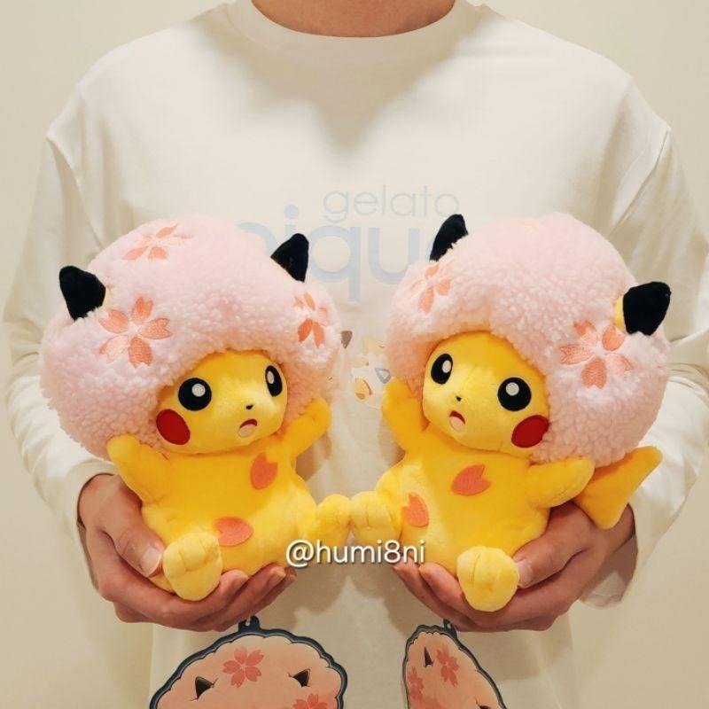 ➡️現貨⬅️ 櫻花皮卡丘 忍者皮卡丘 日本 寶可夢中心 東京 DX 限定 櫻花 爆炸頭 忍者-細節圖2