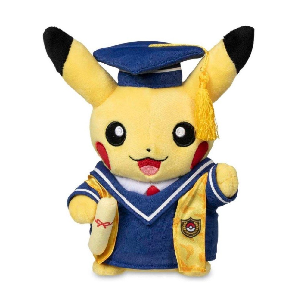 ➡️現貨⬅️ 美國寶可夢中心 畢業 學士 皮卡丘 Pokemon Graduate Pikachu 畢業禮物 畢業皮-細節圖7