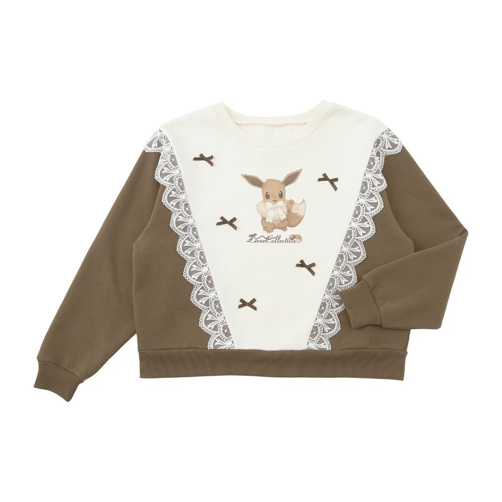 ➡️現貨⬅️日本寶可夢中心 伊布蒐藏 針織毛衣 Eevee Collection Pokemon 針織 開襟毛衣 伊布-規格圖6