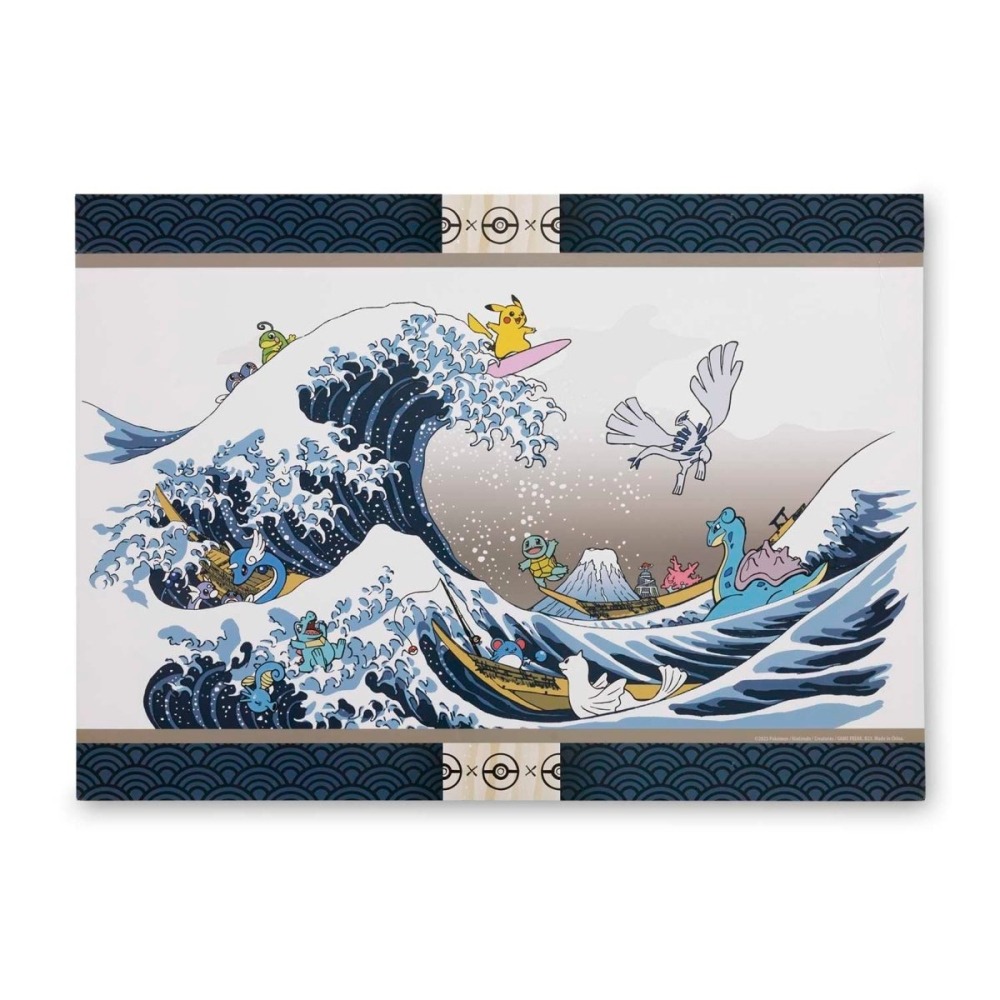 ➡️現貨⬅️ 美國寶可夢中心 浮世繪 拼圖 神奈川沖浪裏 巨浪 寶可夢 Great Wave Puzzle-細節圖2