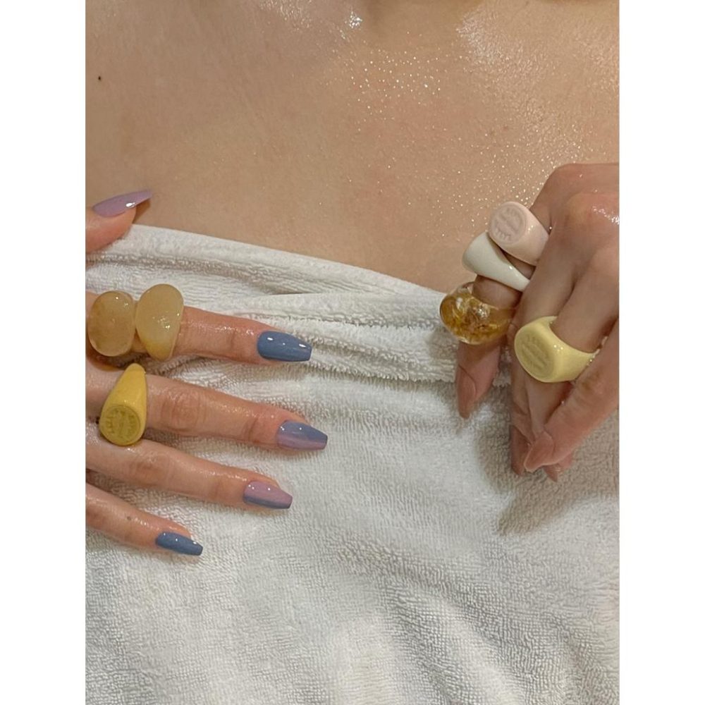 ylyl 肥皂戒指 韓國代購 y2k 宮廷戒指 壓克力 ive lesserafim twice-細節圖3