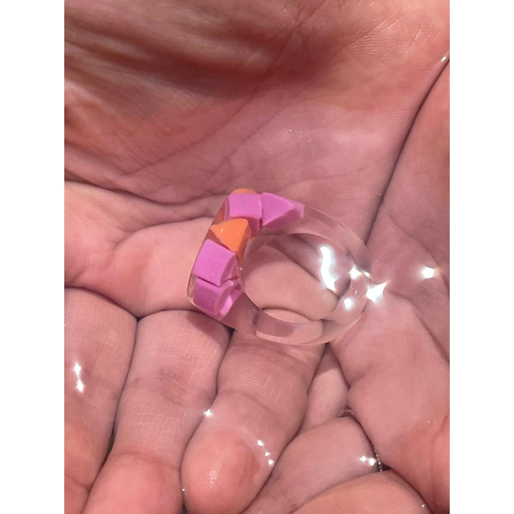 ylyl 肥皂戒指 韓國代購 y2k 宮廷戒指 壓克力 ive lesserafim twice-細節圖8