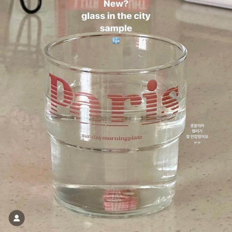 預購🉐️Sundaymorning plate新款 韓國代購 玻璃杯 馬克杯/城市杯/巴黎/首爾-細節圖4