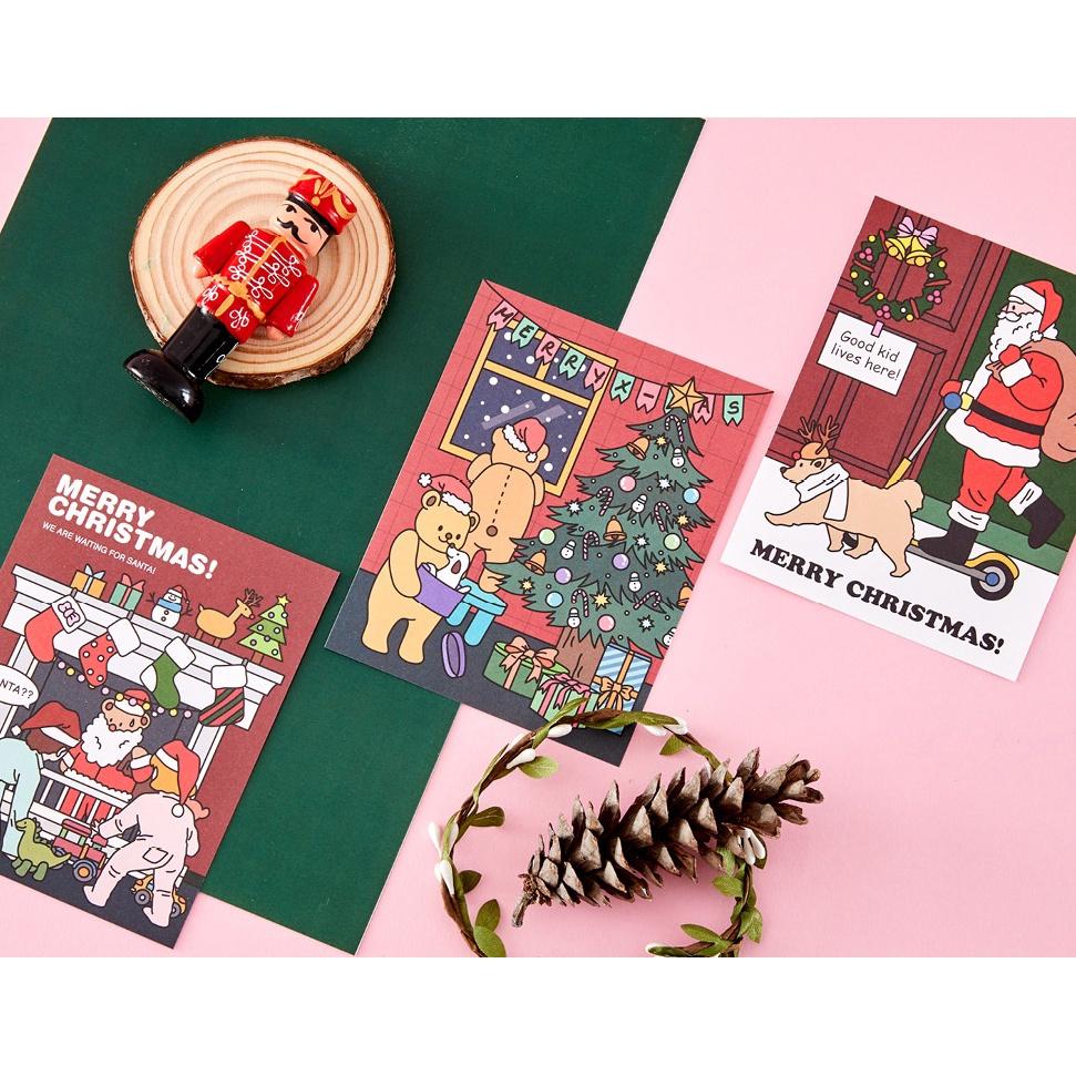 現貨/可24小時內出貨/聖誕節卡片 2023 美式卡片 韓國代購 聖誕 禮物-細節圖5