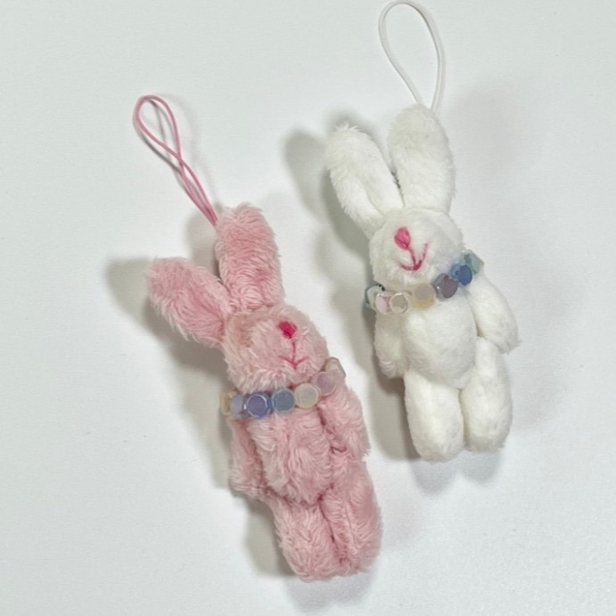 CANDYCHIC Sweety Bunny 淨漢同款粉紅兔兔🐰 吊飾 韓國代購-細節圖2