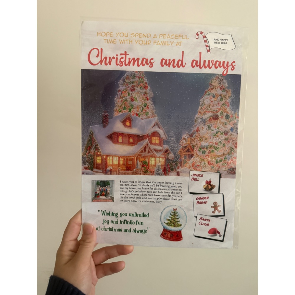 聖誕氛圍海報 韓國代購-細節圖2