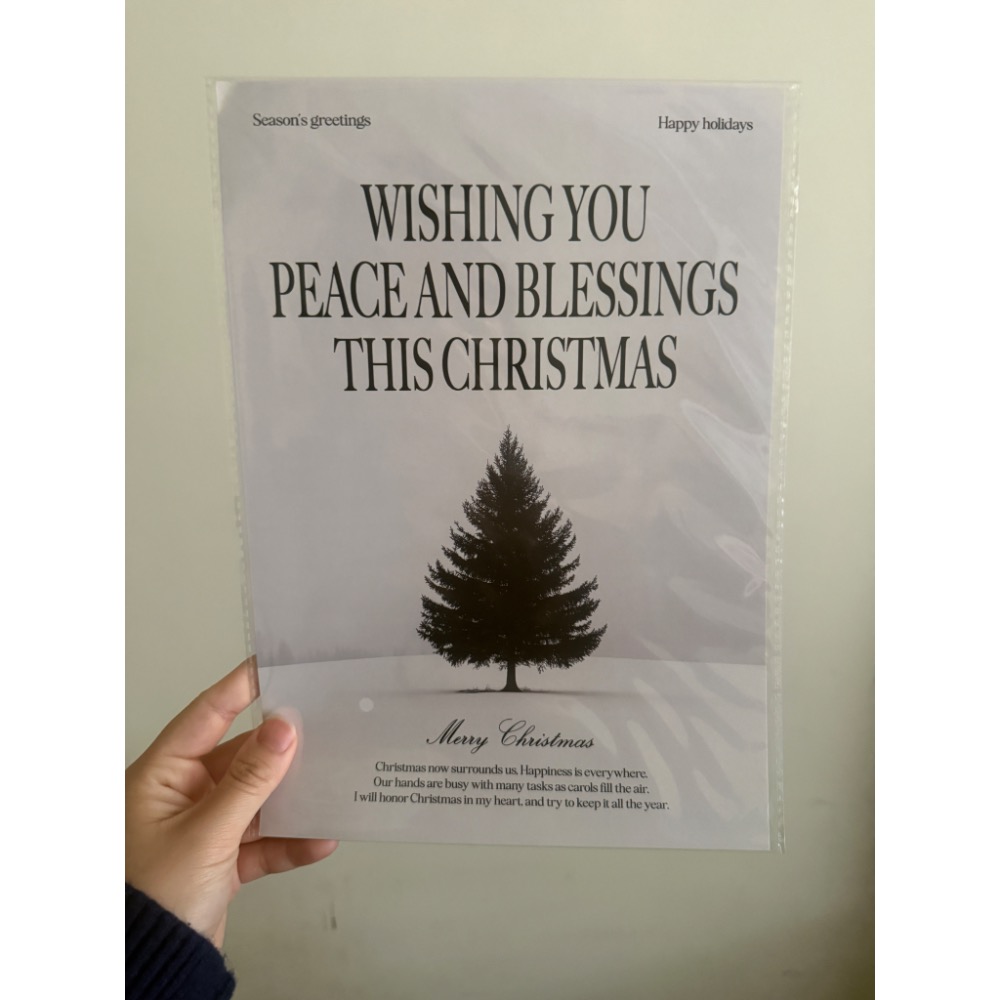 聖誕氛圍海報 韓國代購-細節圖7