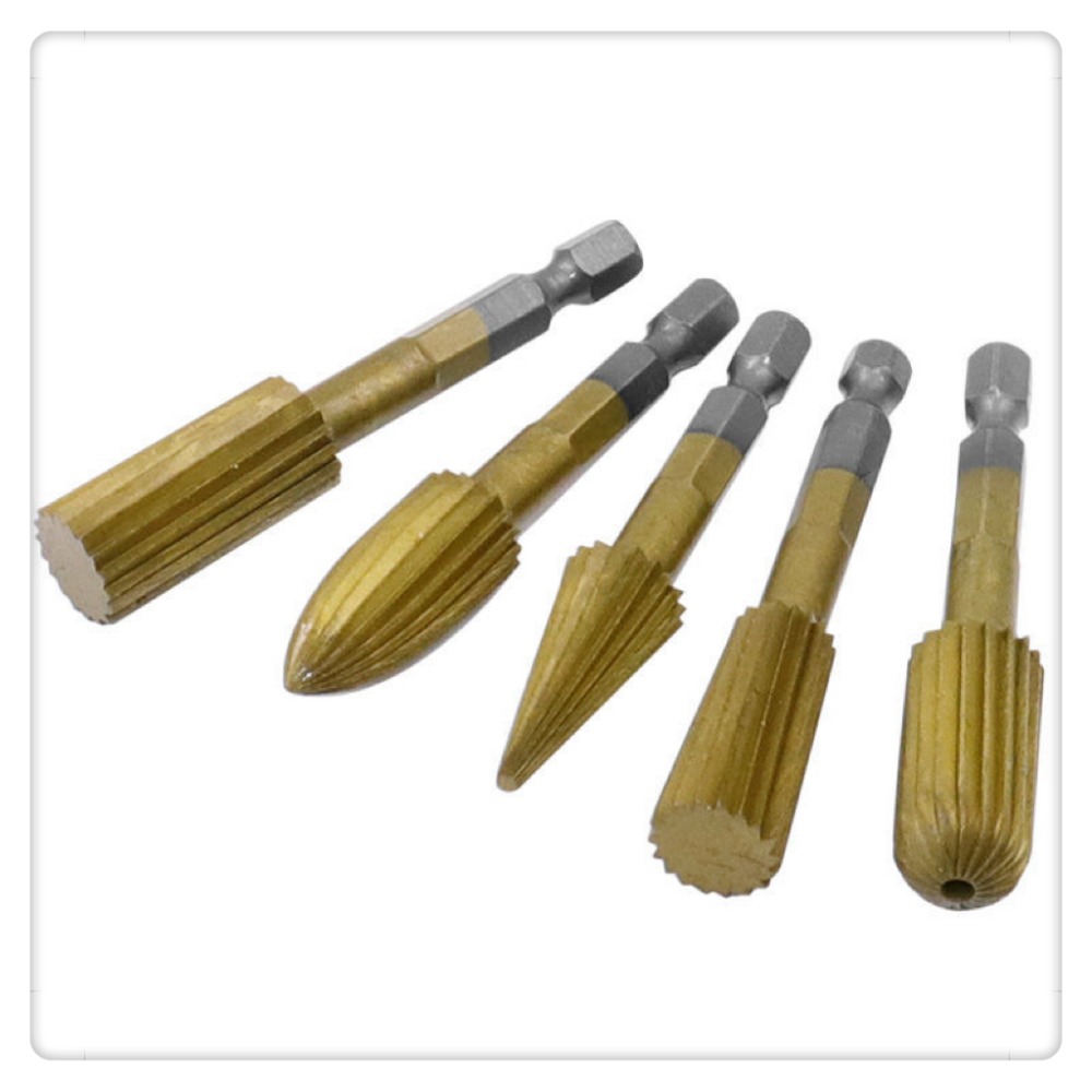高速鋼鍍鈦六角柄旋轉銼刀木工滾磨刀打磨頭刨刀金剛石研磨棒鎢鋼滾刀DIY電動刻磨機小電磨玉石雕刻機氣動研磨機工仿模型-細節圖2