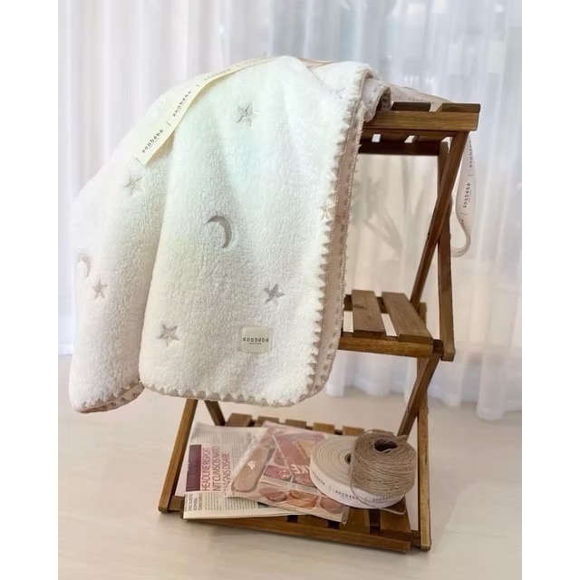 ║．現貨．║ ★ᵕ̈正韓ᵕ̈ 🇰🇷sonbebe刺繡珊瑚絨毯-規格圖10