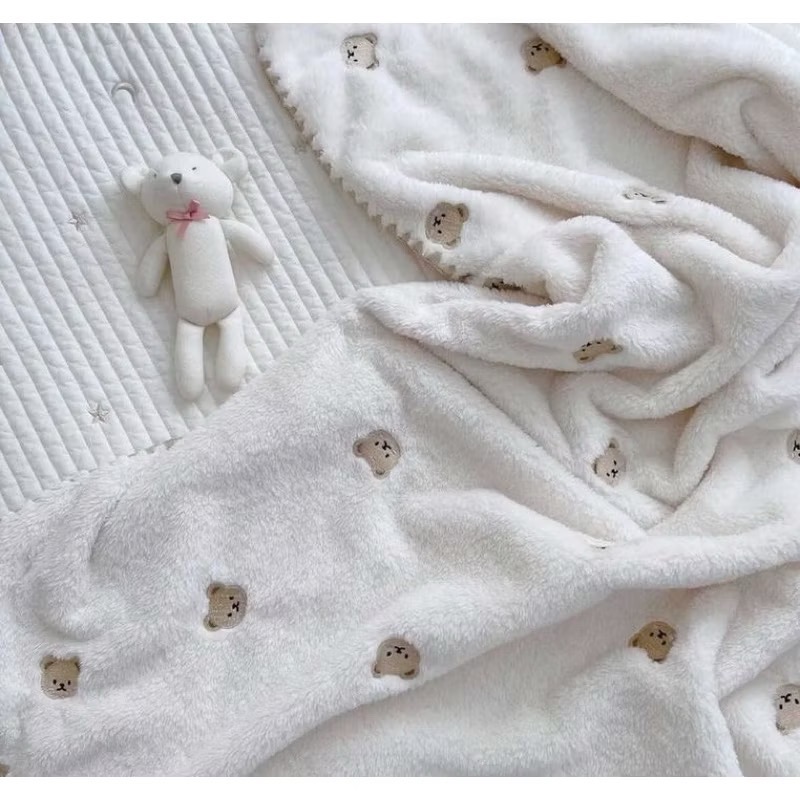 ║．現貨．║ ★ᵕ̈正韓ᵕ̈ 🇰🇷sonbebe刺繡珊瑚絨毯-規格圖10