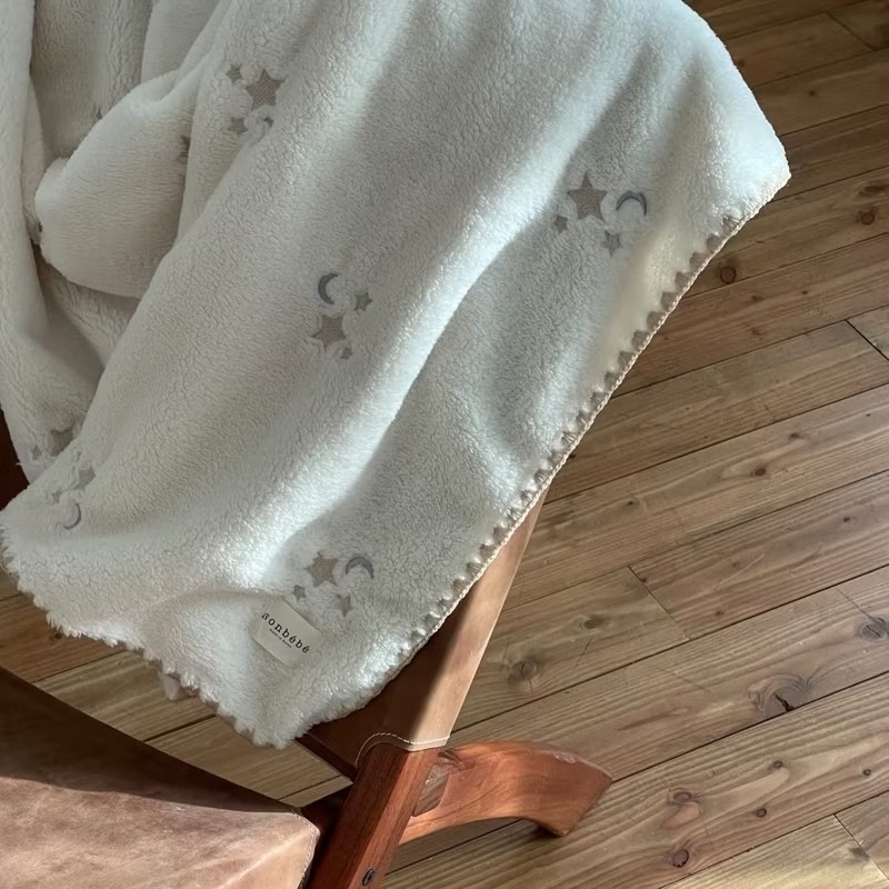 ║．現貨．║ ★ᵕ̈正韓ᵕ̈ 🇰🇷sonbebe刺繡珊瑚絨毯-規格圖10