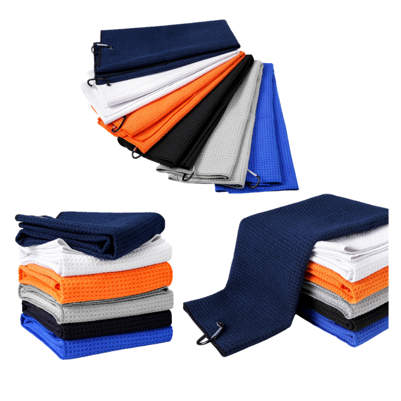 【鉑蒂高爾夫】🔥 毛巾【贈掛勾】｜籃球 羽毛球 高爾夫 網球 匹克球 爬山 健行 毛巾 吸水速乾 超細纖維 華夫格-細節圖8