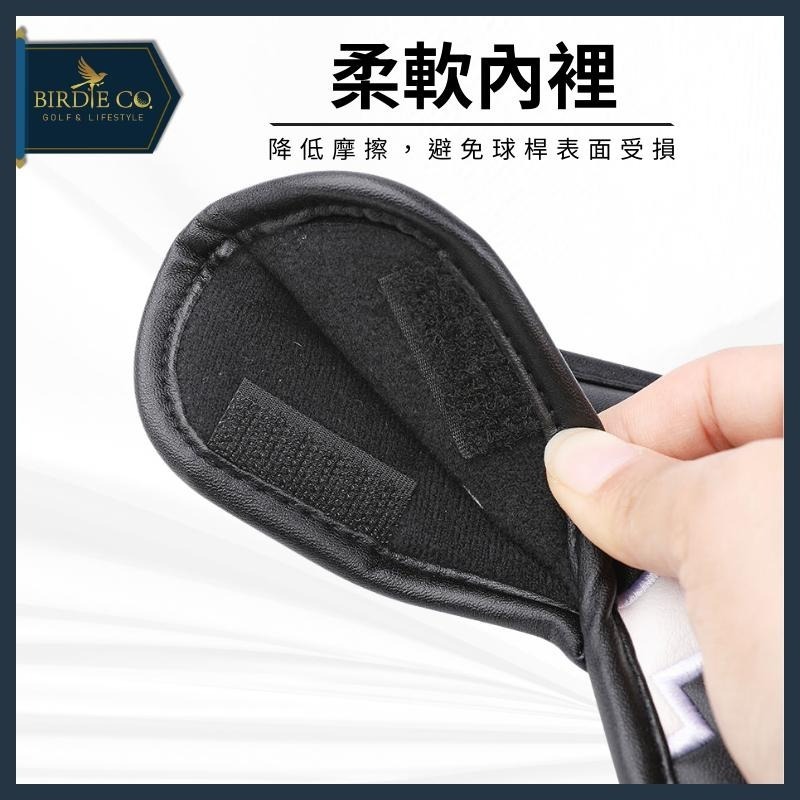【鉑蒂高爾夫】🔥  PU皮革切桿套 ｜ 高爾夫 多彩立體 數字設計 高質感 挖起桿 多彩切桿組 (48°~60°)-細節圖6