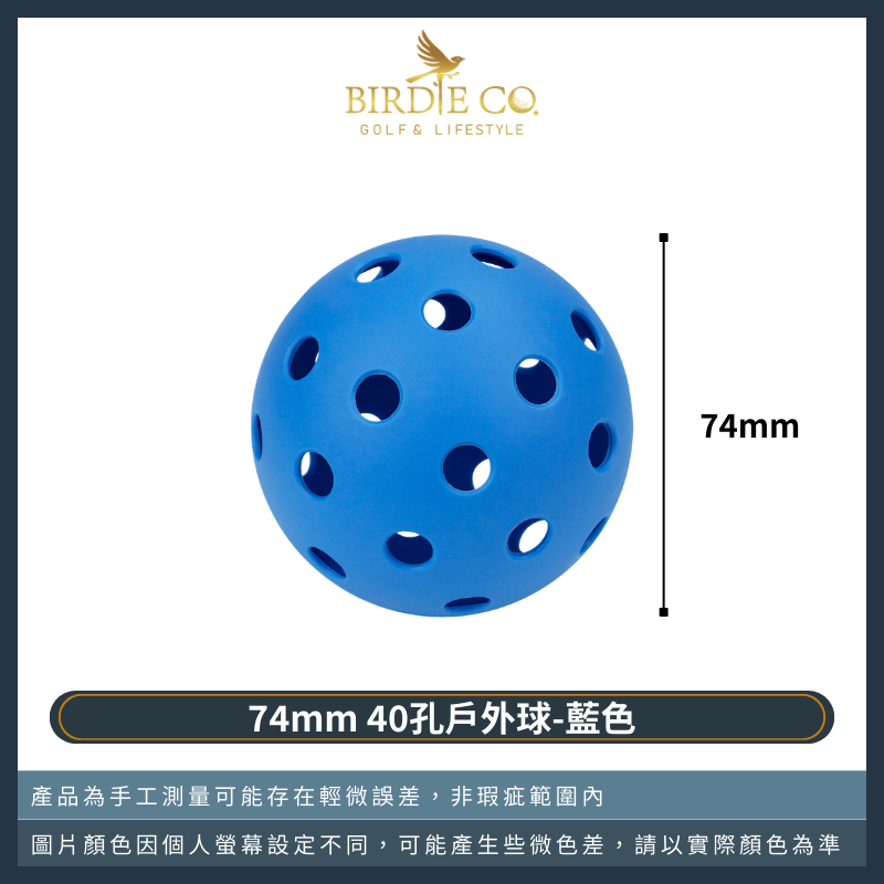 40孔戶外球（藍色）